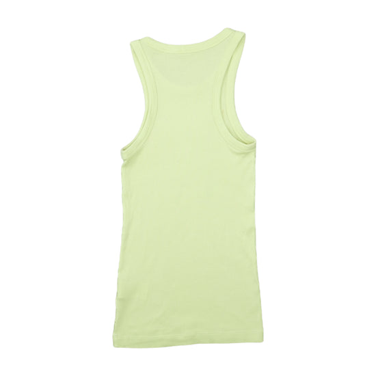 ARKET Ribbed Tank Top Pale Lime Green XS