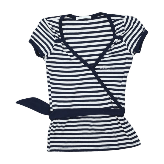 Kocca Breton Stripe Wrap T-Shirt Navy S