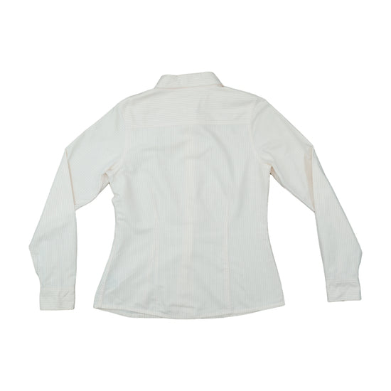 Hilfiger Denim Button Up Shirt White Pinstripe L