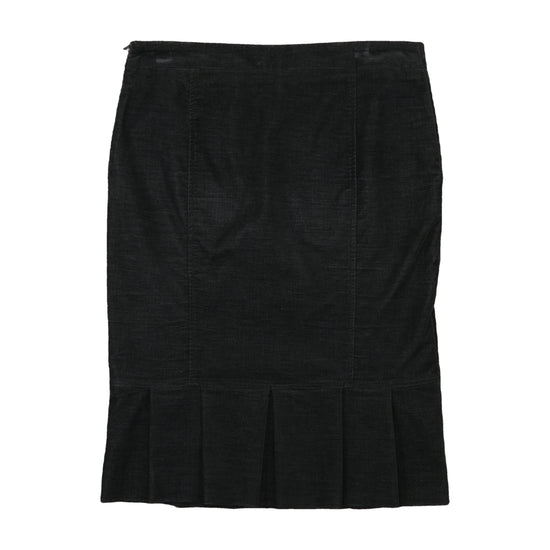 Koan Pencil Skirt Military Gold Buttons Black L