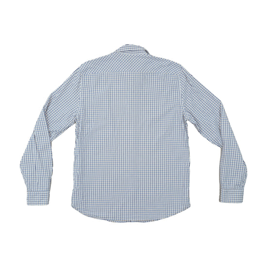 Timberland Long-Sleeve Plaid Shirt Blue M