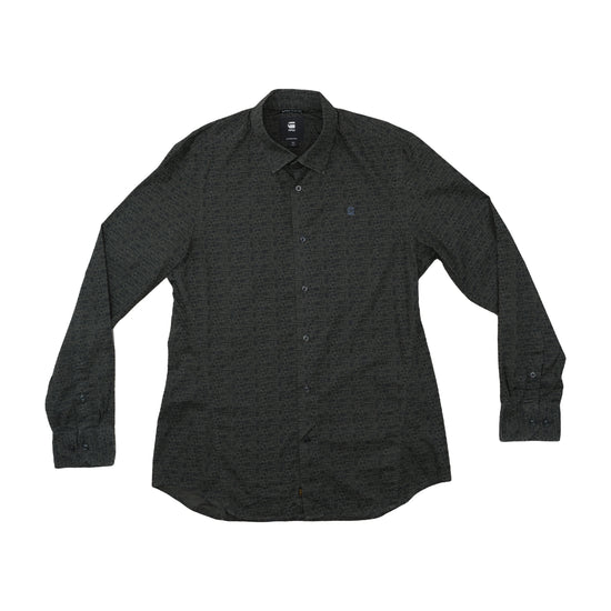 G-Star Raw Originals Button Up Shirt Dark Olive Grey XL