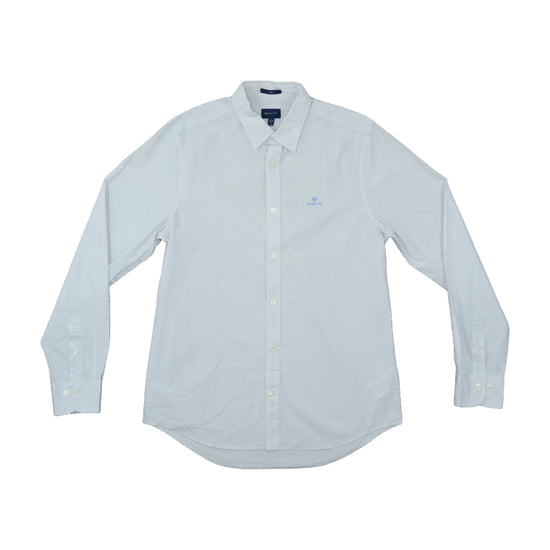 GANT Slim Fit Button Up Shirt White Micro-Dot L