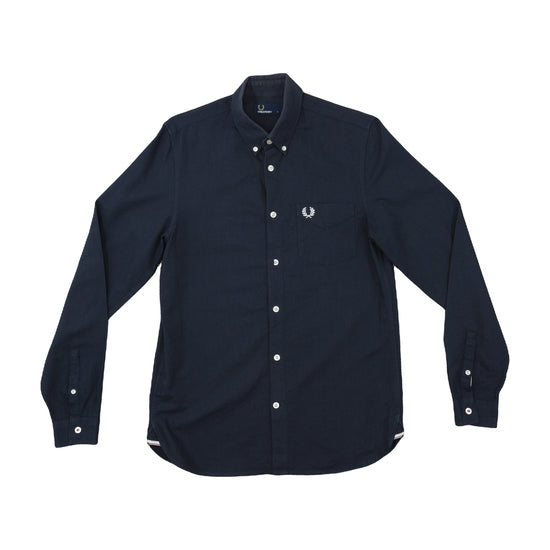 Fred Perry Button Up Shirt Navy S