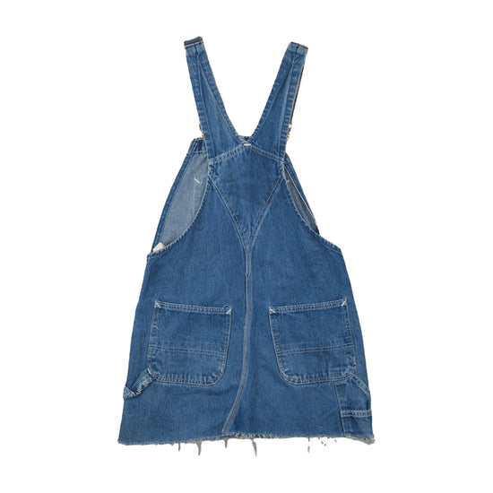 Carhartt Reworked Dungaree Dress Medium Wash Blue XS