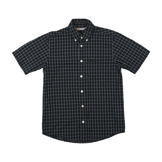 Carhartt WIP S/S Post Shirt Windowpane Check Black S