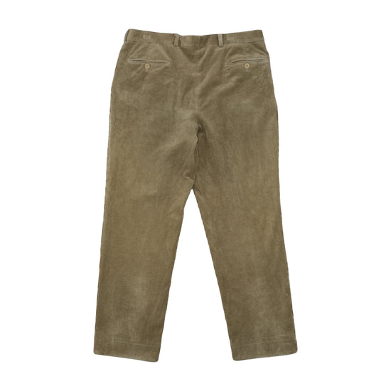 Velluto Duca Visconti di Modrone Pleated Corduroy Pants Beige