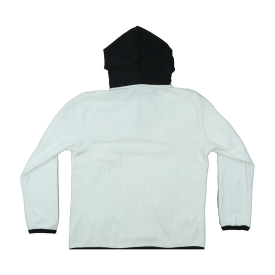 Dickies Two-Tone Fleece Half-Zip Hoodie White Black L