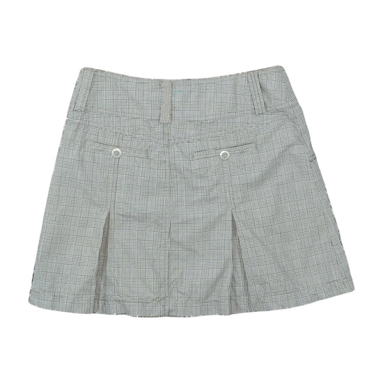 Street One Plaid Mini Skirt Gray