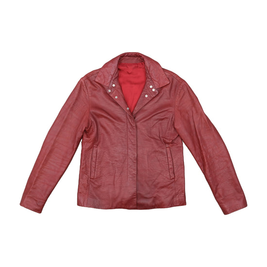 Per me Linea Italiana Leather Jacket Oxblood Red S
