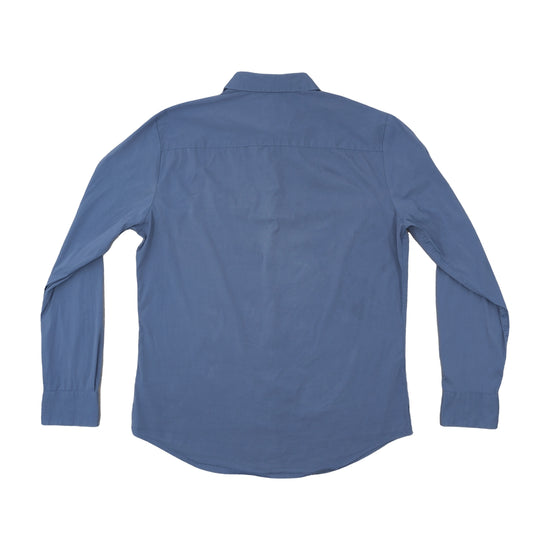 Calvin Klein Stretch-Cotton Slim Fit Shirt Slate Blue M
