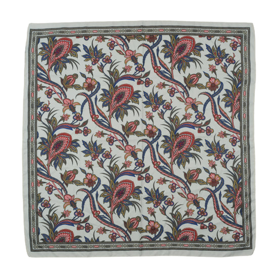 Tie Rack Art of the Scarf Paisley Square Scarf White