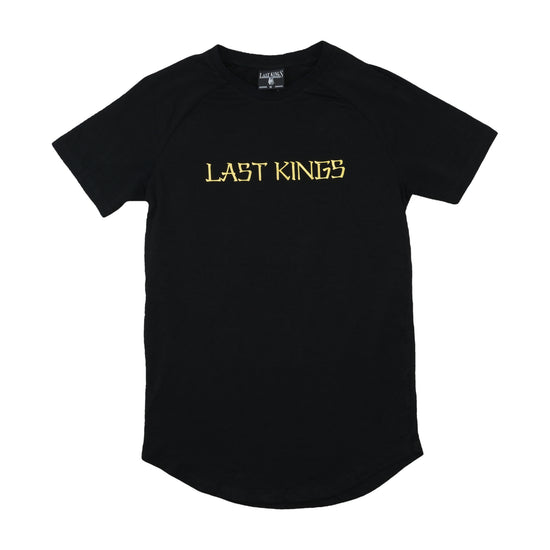 Last Kings Graphic T-Shirt Black Yellow Print S