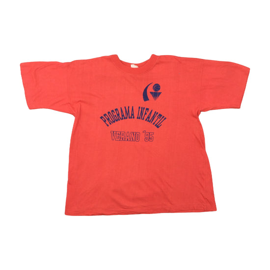 Vintage Verano 95 Graphic T-Shirt Faded Red S