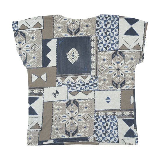 Vintage Oversized Boxy T-Shirt Blue