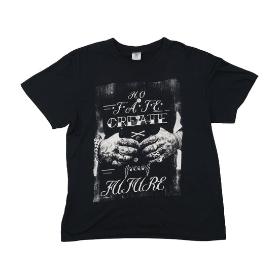 Keya Graphic T-Shirt Tattoo Print Black L