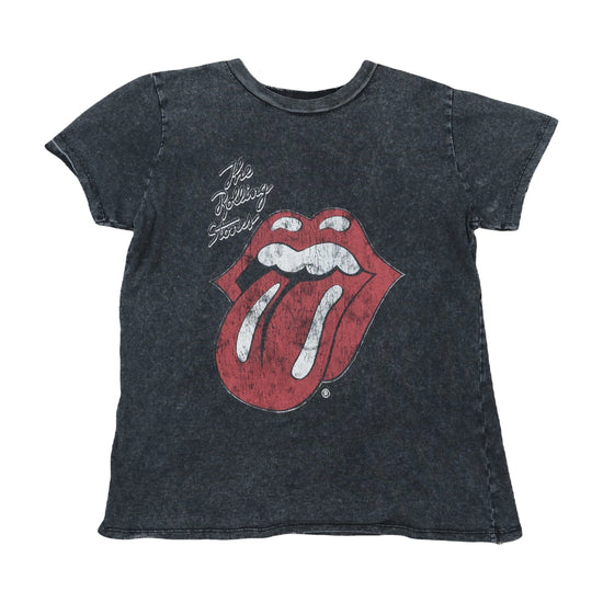 The Rolling Stones Classic Tee Acid-Wash Gray M