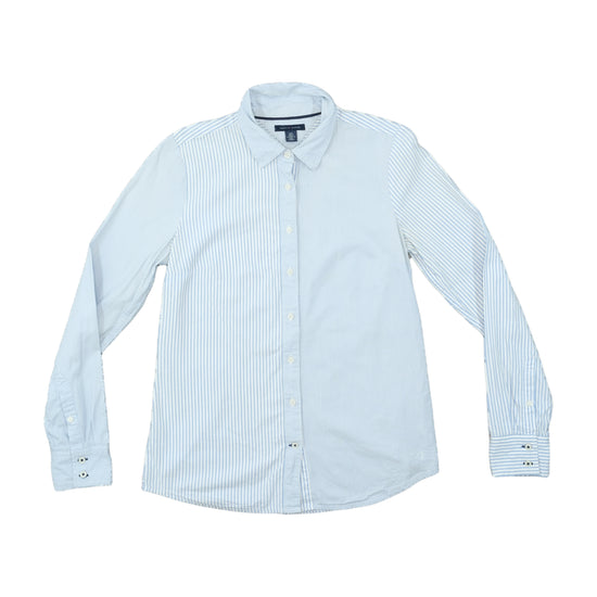 Tommy Hilfiger Stripe Button Up Shirt Light Blue S