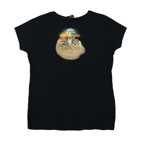 Harley-Davidson Waikiki Hawaii Graphic T-Shirt Black 2XL