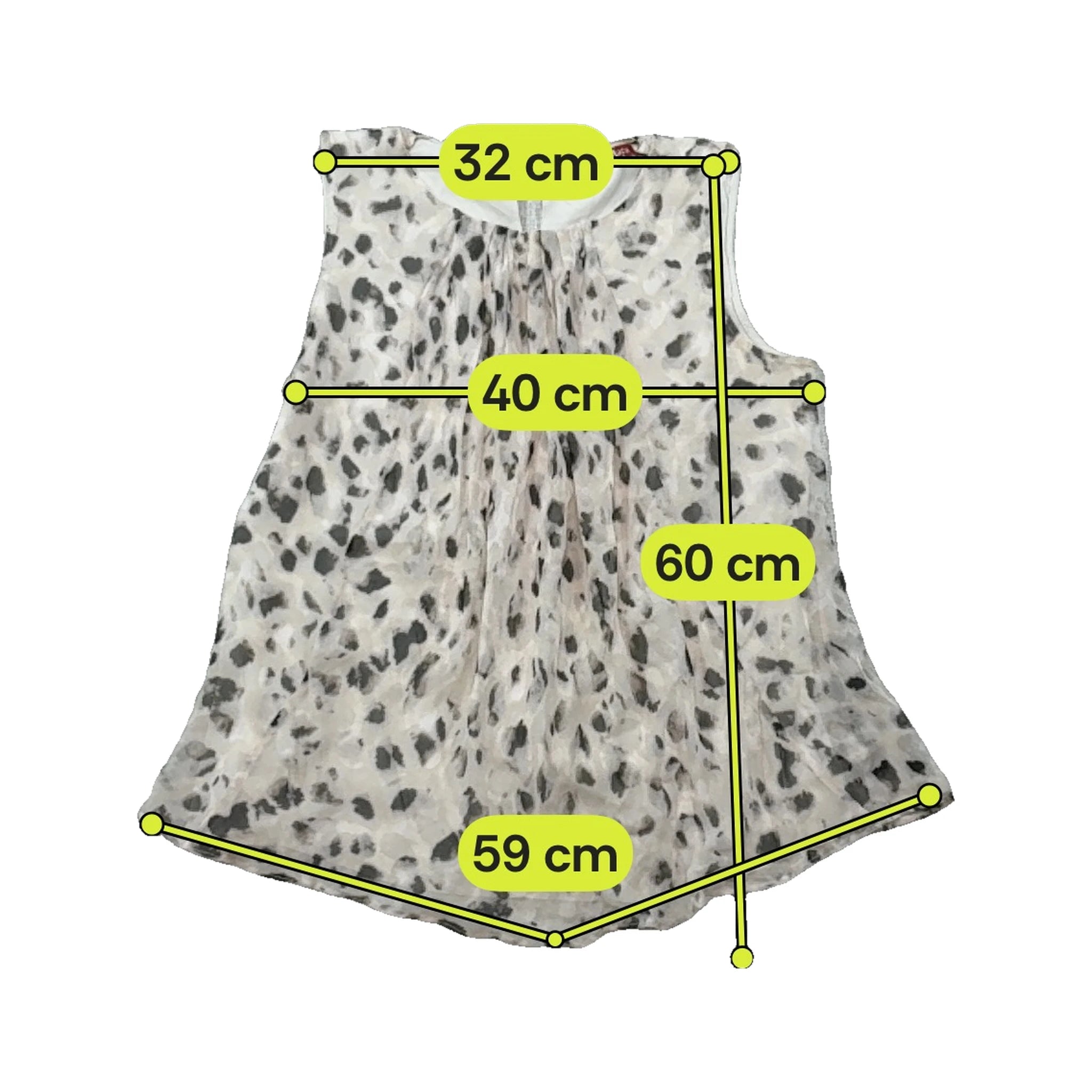 Blusa Max Mara Studio em Seda sem mangas com estampado animal