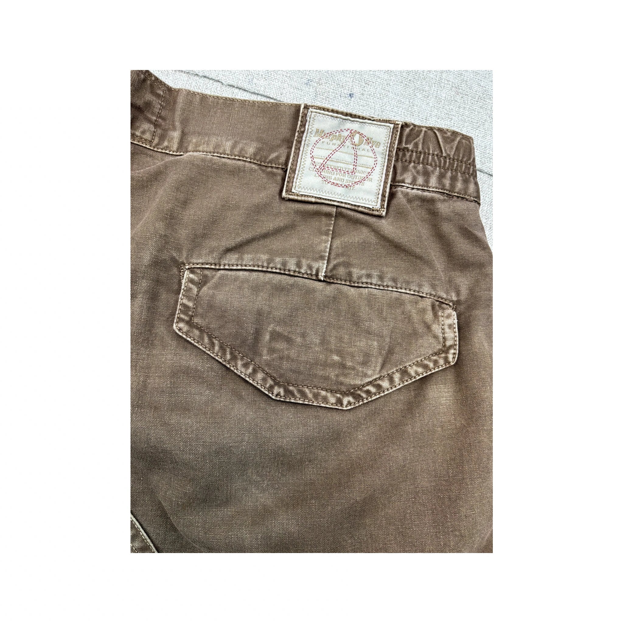 Met Jeans Brown Cotton Cargo Shorts