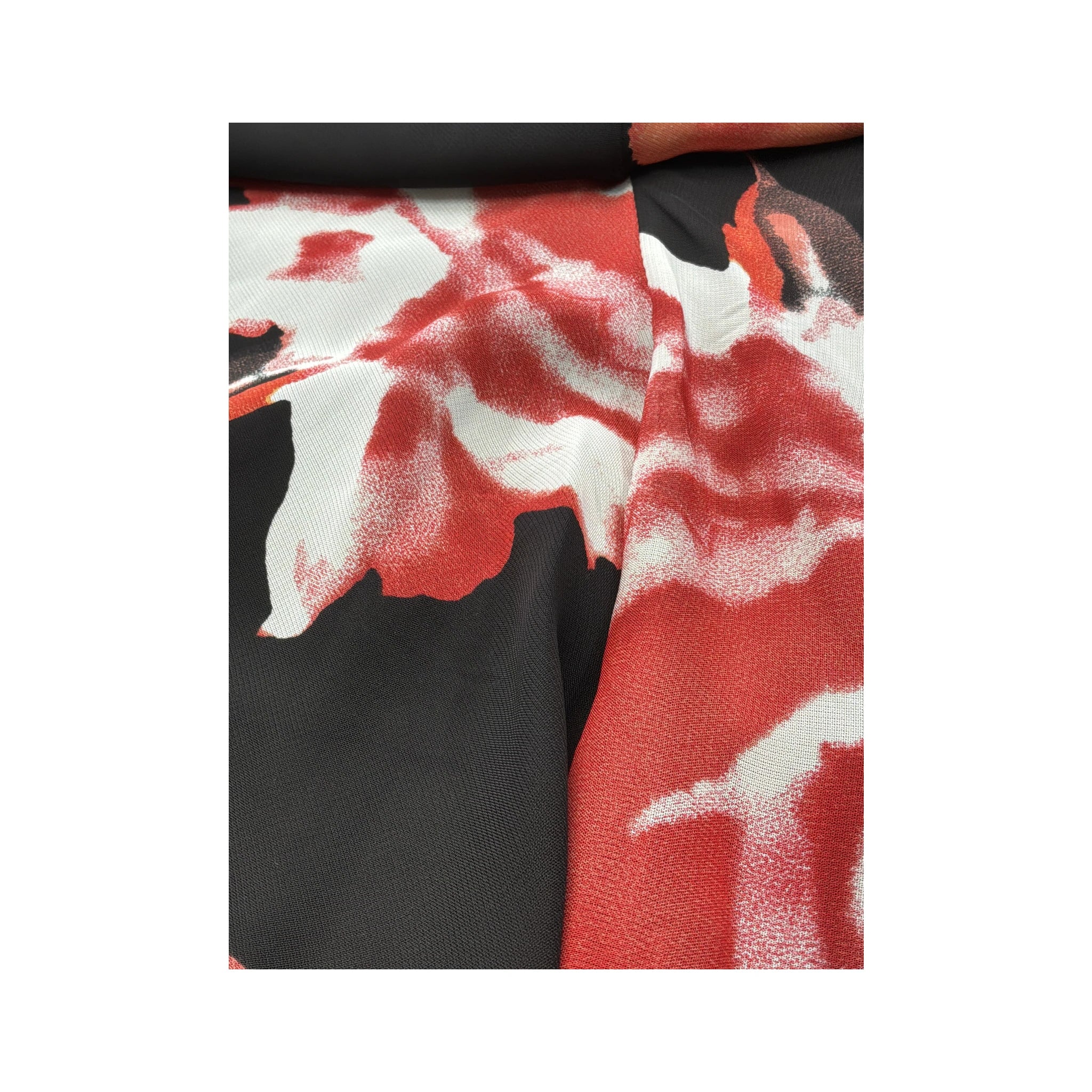Please Asymmetric Floral Midi Skirt