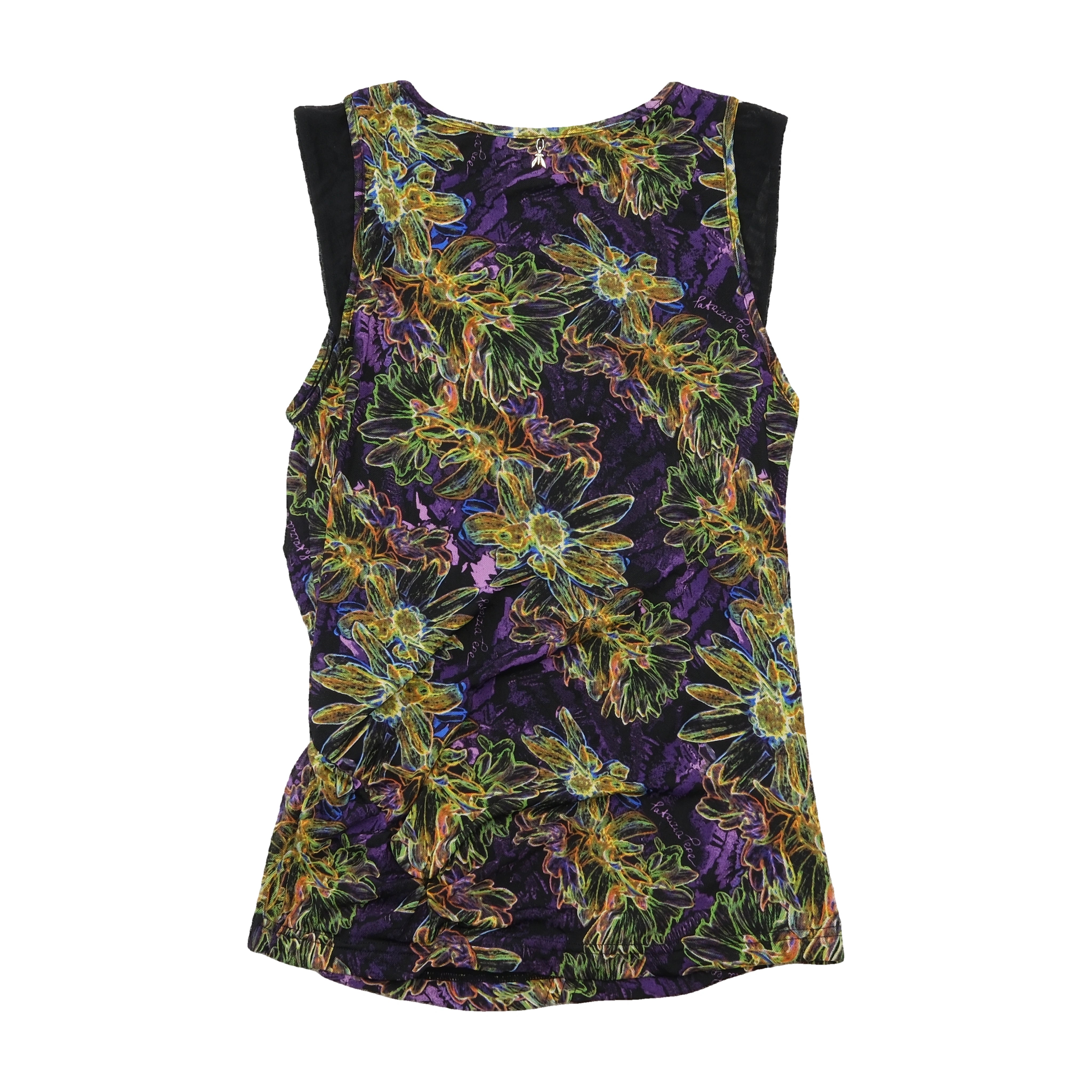 Patrizia Pepe Floral Mesh Tank Top