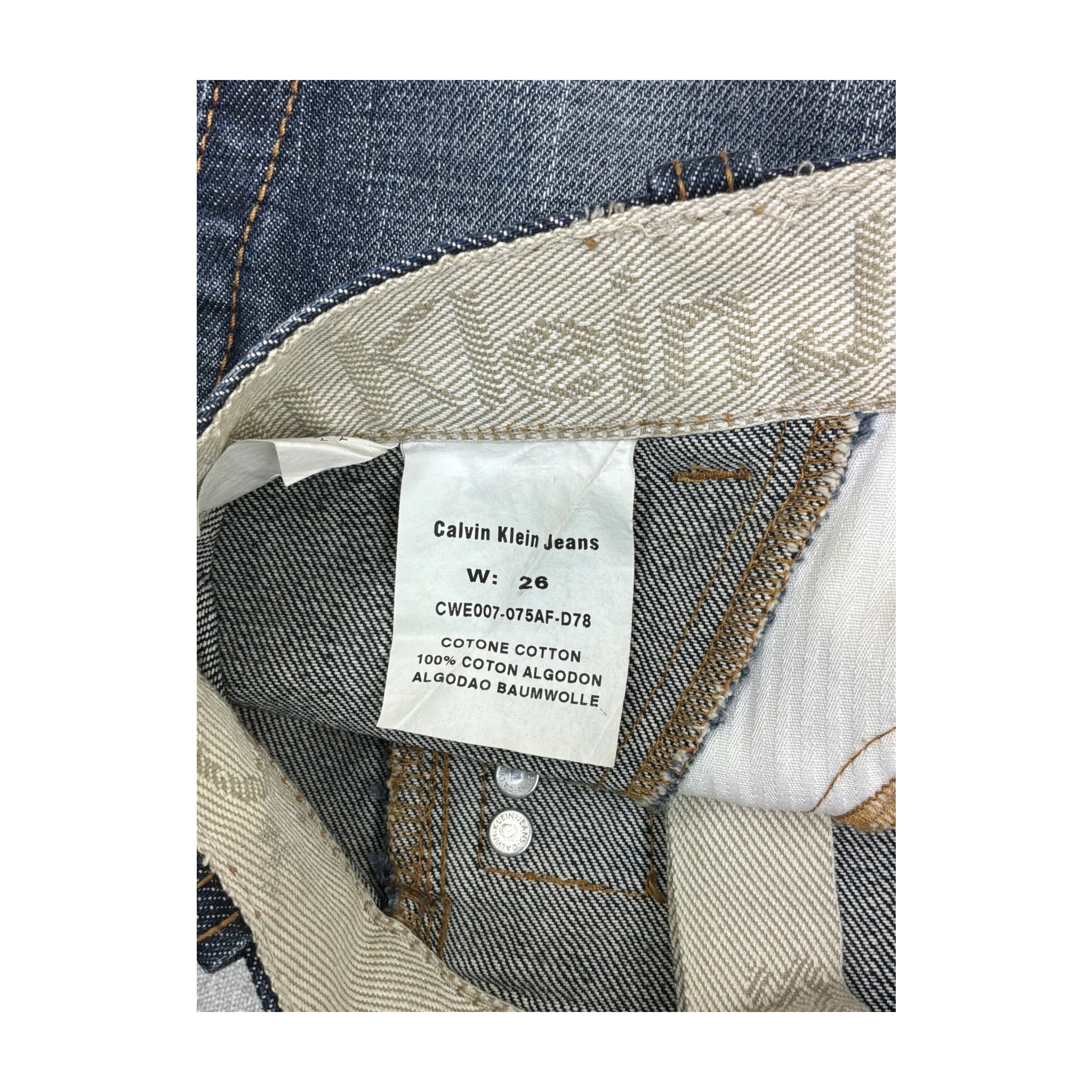 Calvin Klein Jeans Blue Denim Mini Skirt