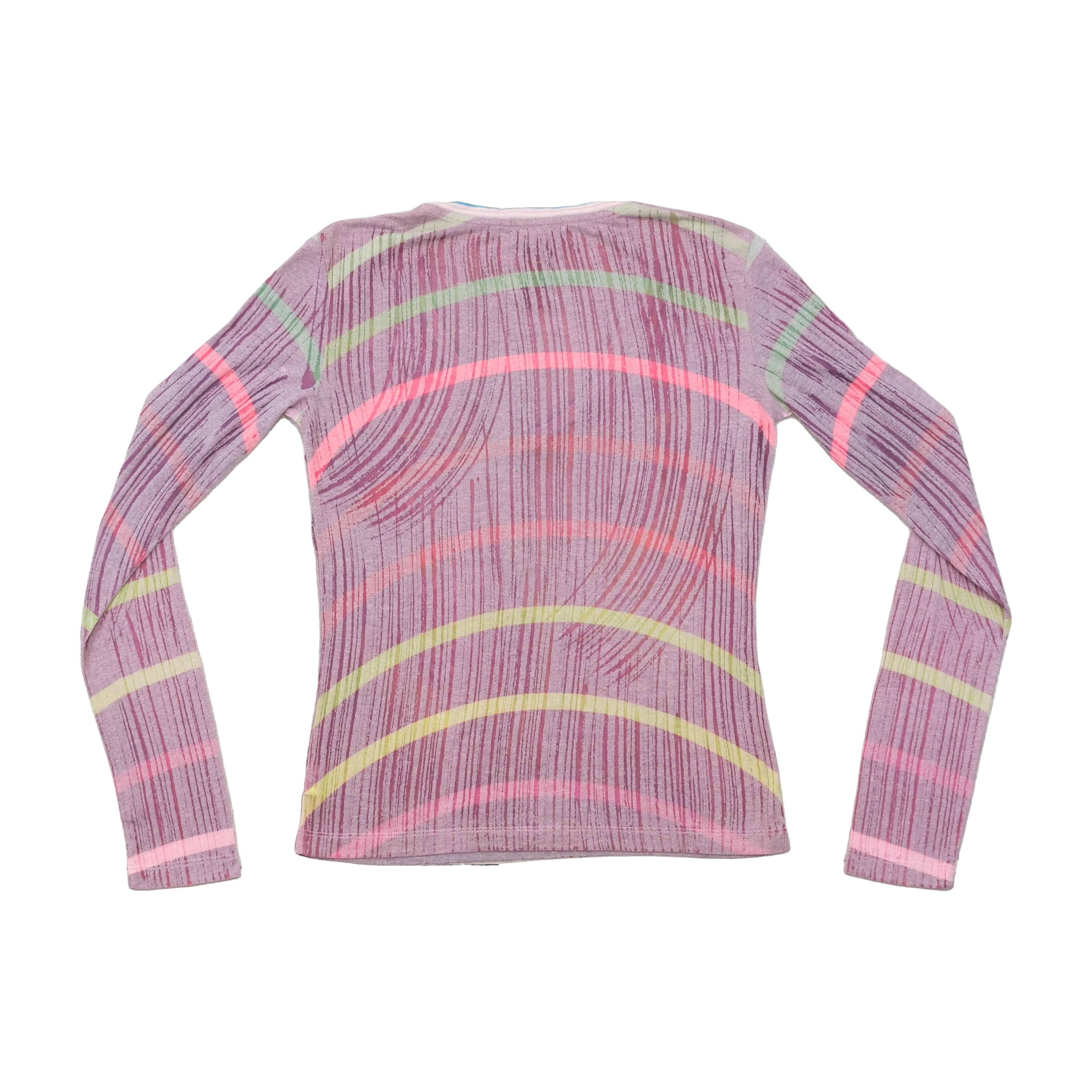 Custo Barcelona Graphic V-Neck Long Sleeve T-shirt