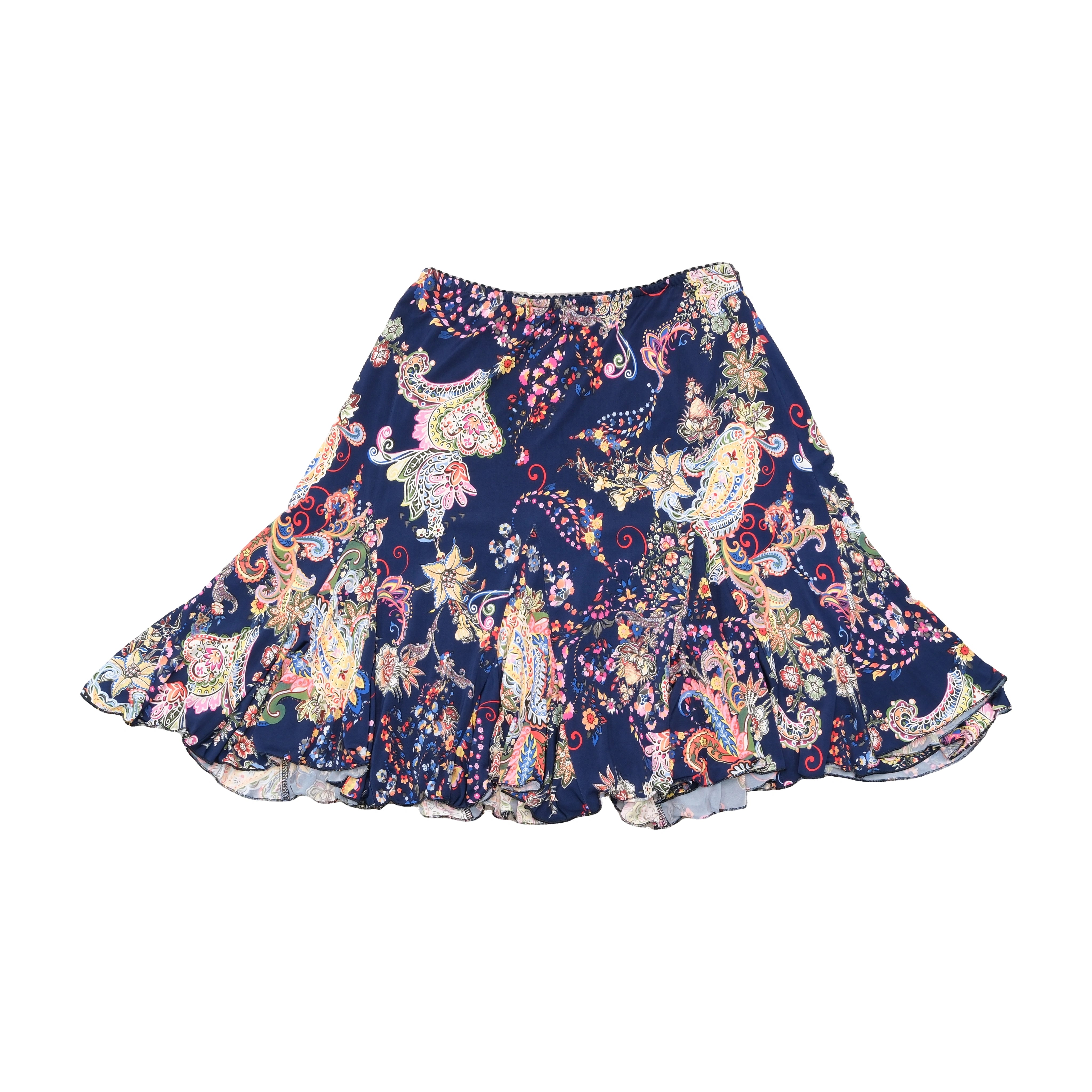 Sassia Paisley Floral Flared Skirt