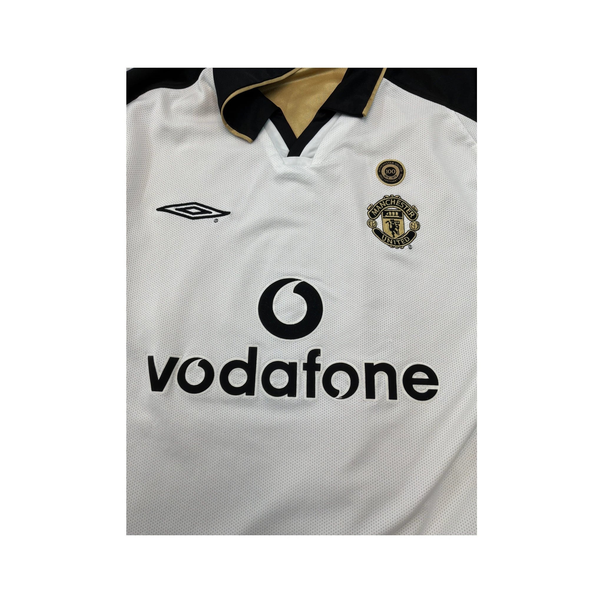 Umbro Manchester United Centenary Vodafone Soccer Jersey