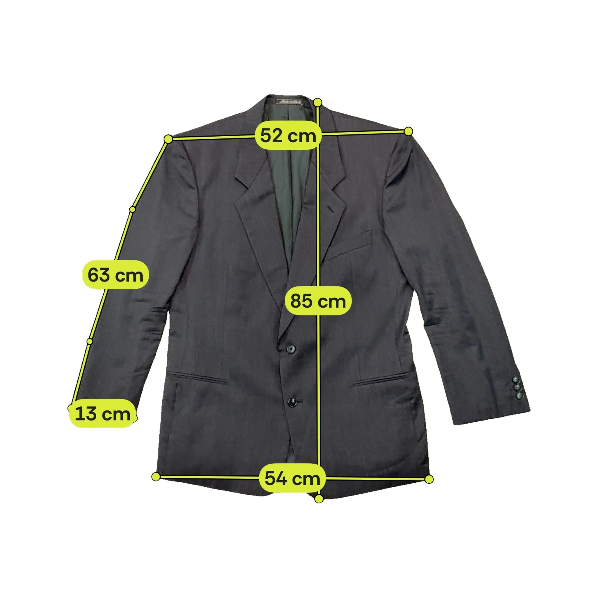 Blazer Dolce & Gabbana cinzento de Dois Botões em Mistura de Lã