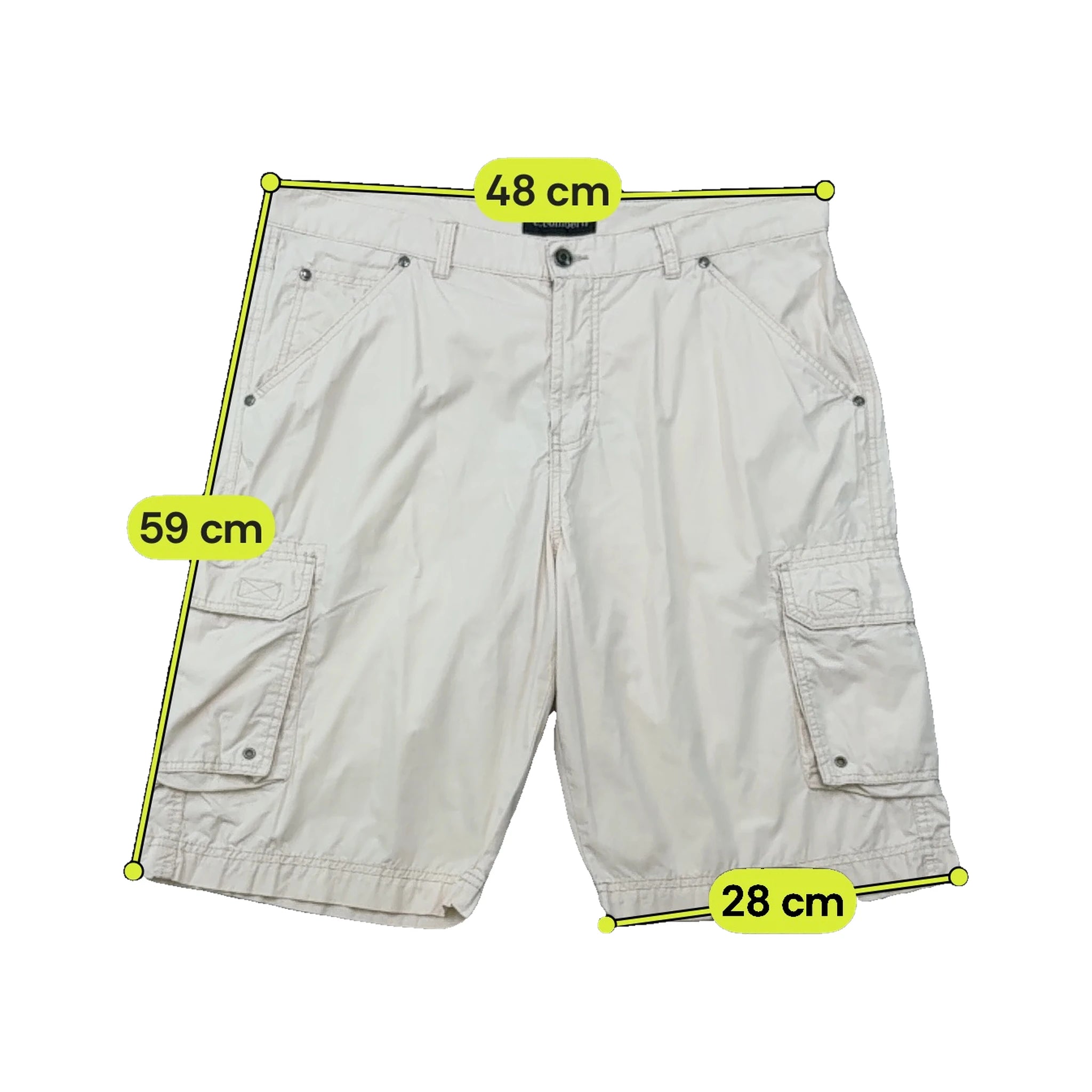 c. comberti Vintage Cotton Cargo Shorts