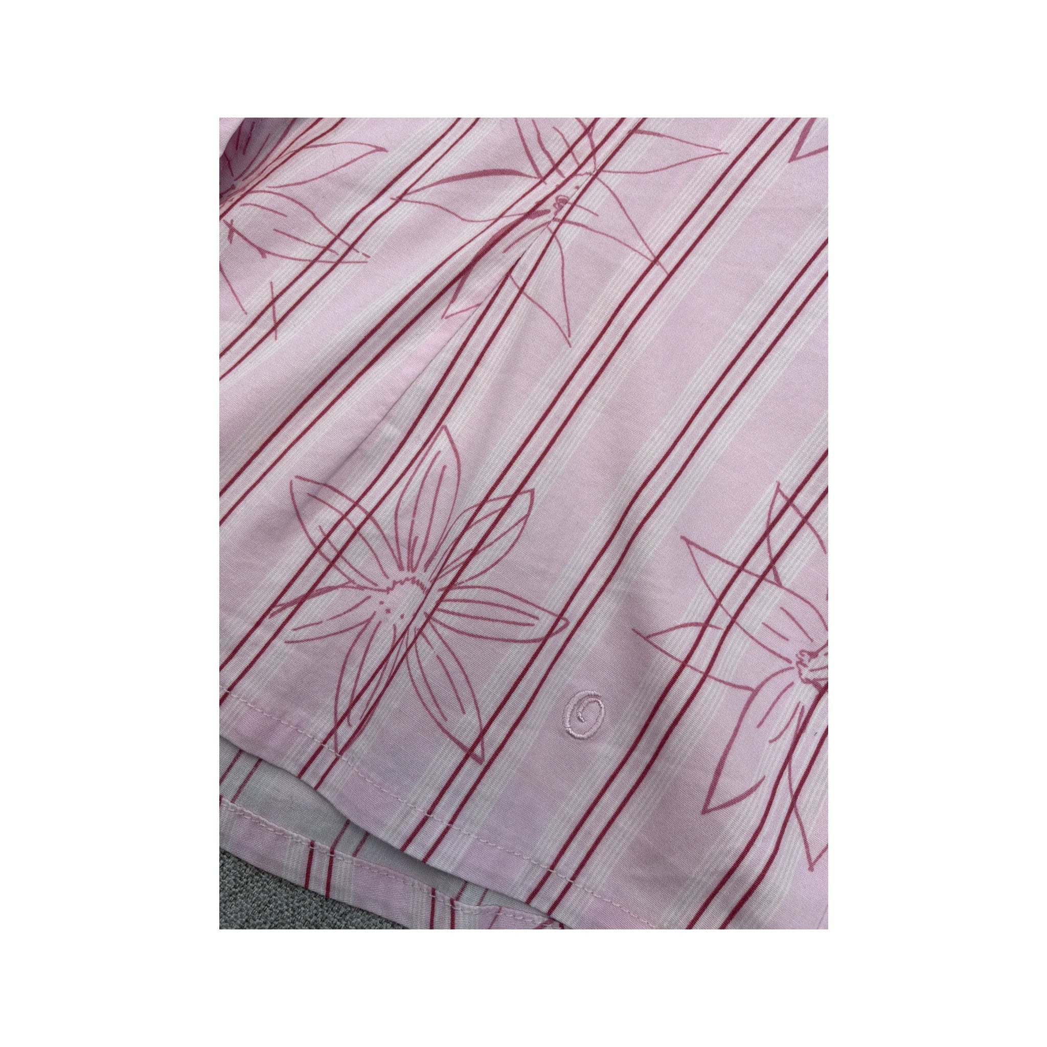 s.Oliver Floral Striped Cotton Button Up Shirt