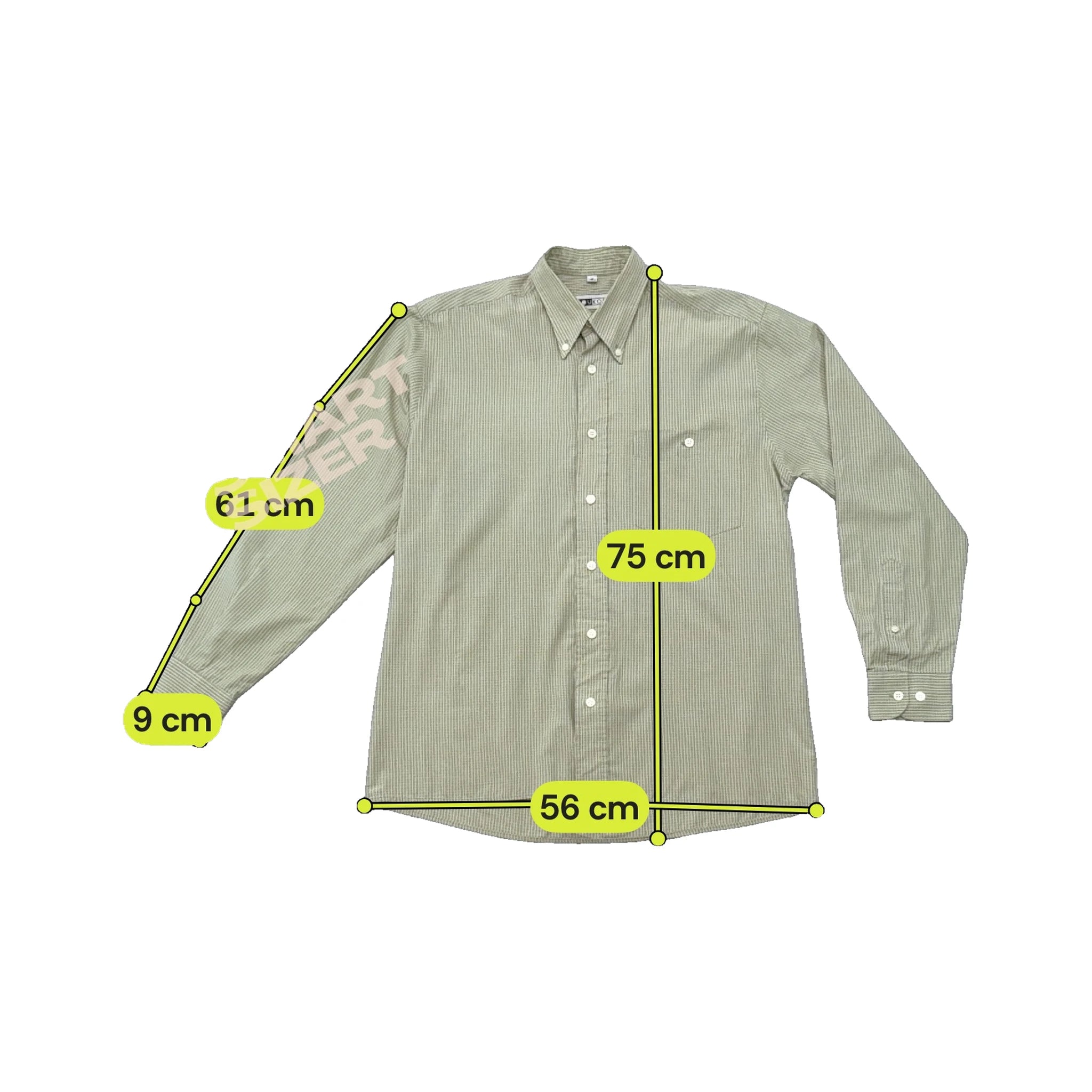 Youkon Beige Micro Stripe Button Down Shirt