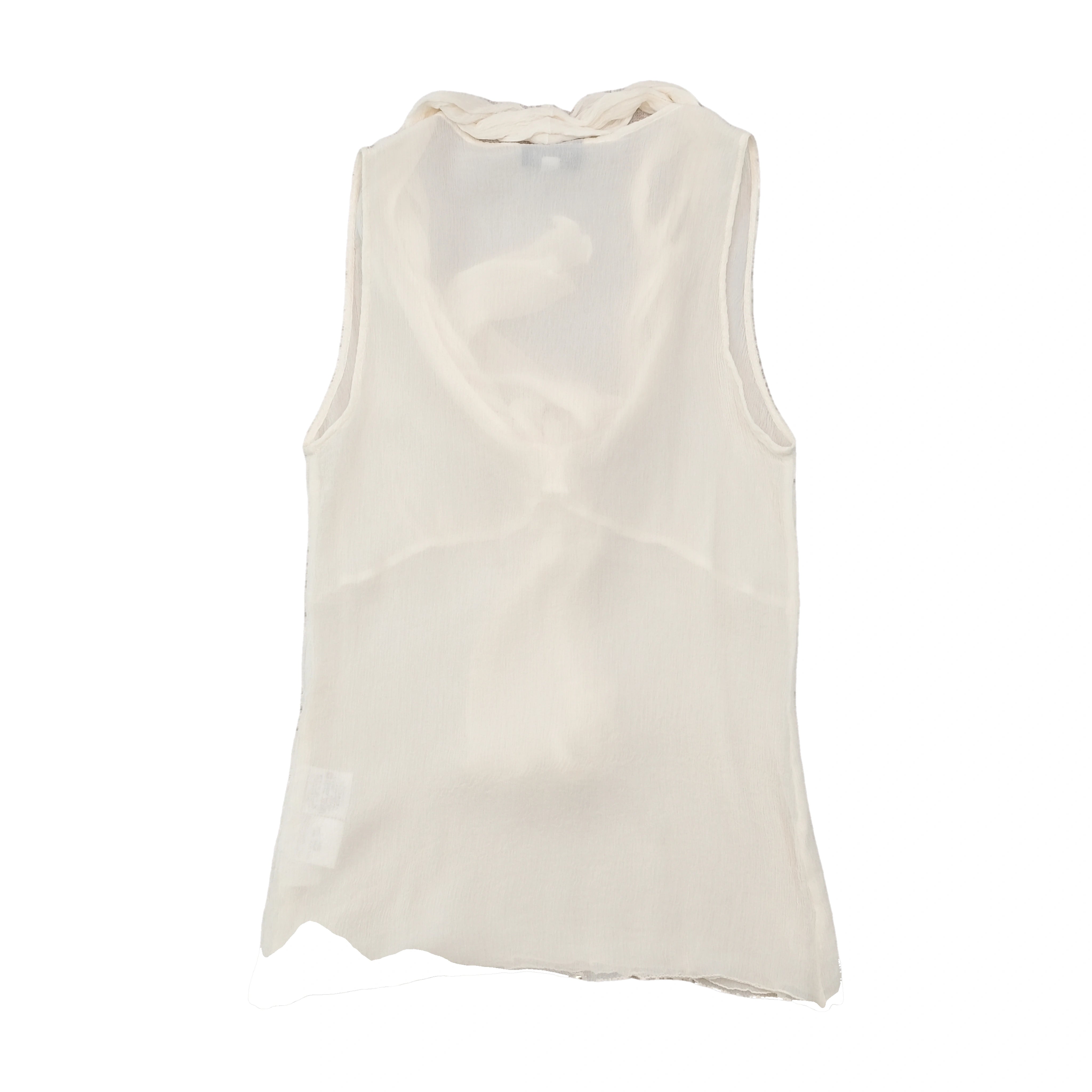 Marella Sleeveless Silk Tie Neck Blouse (Edit Image)
