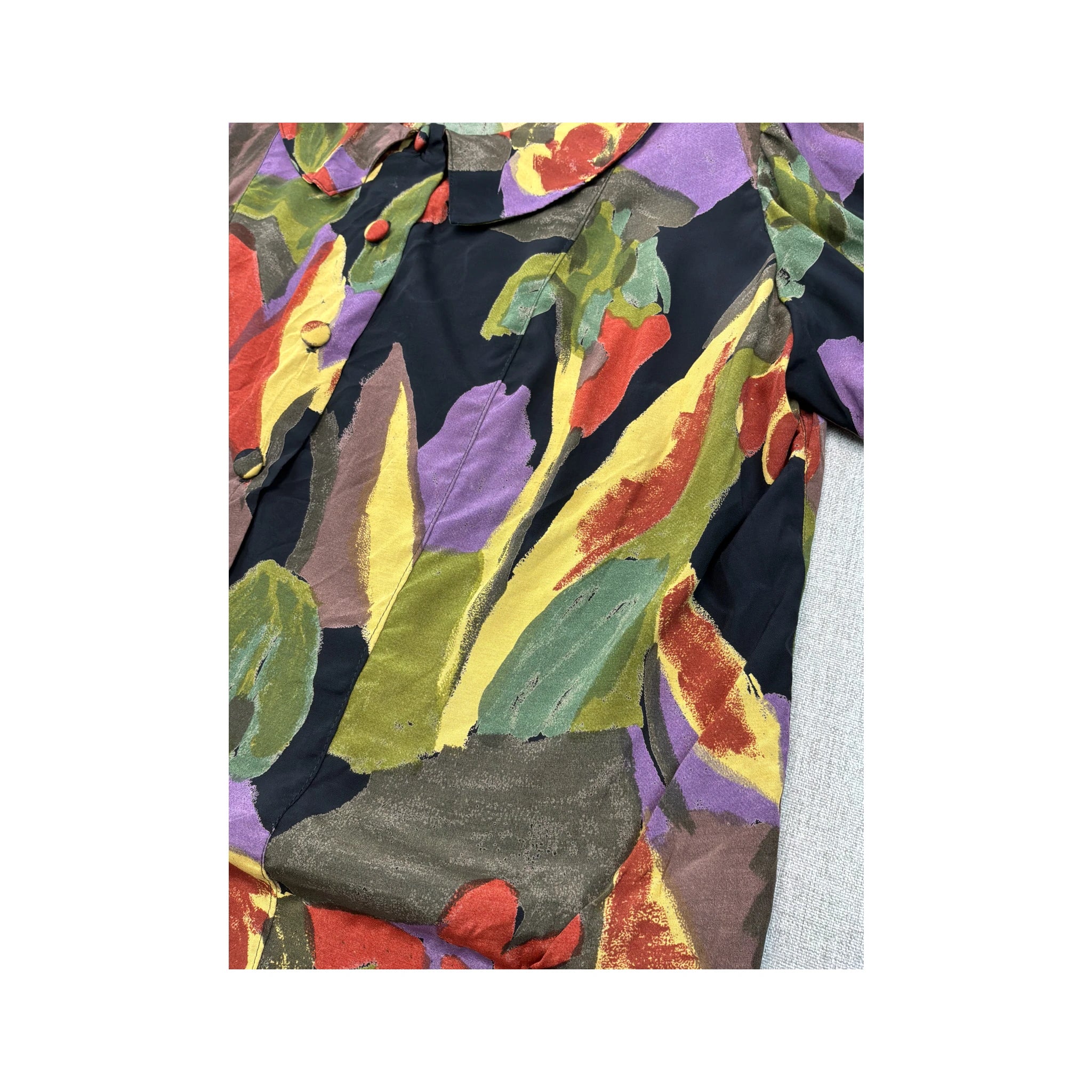 Floral Print Button-Up Shirt