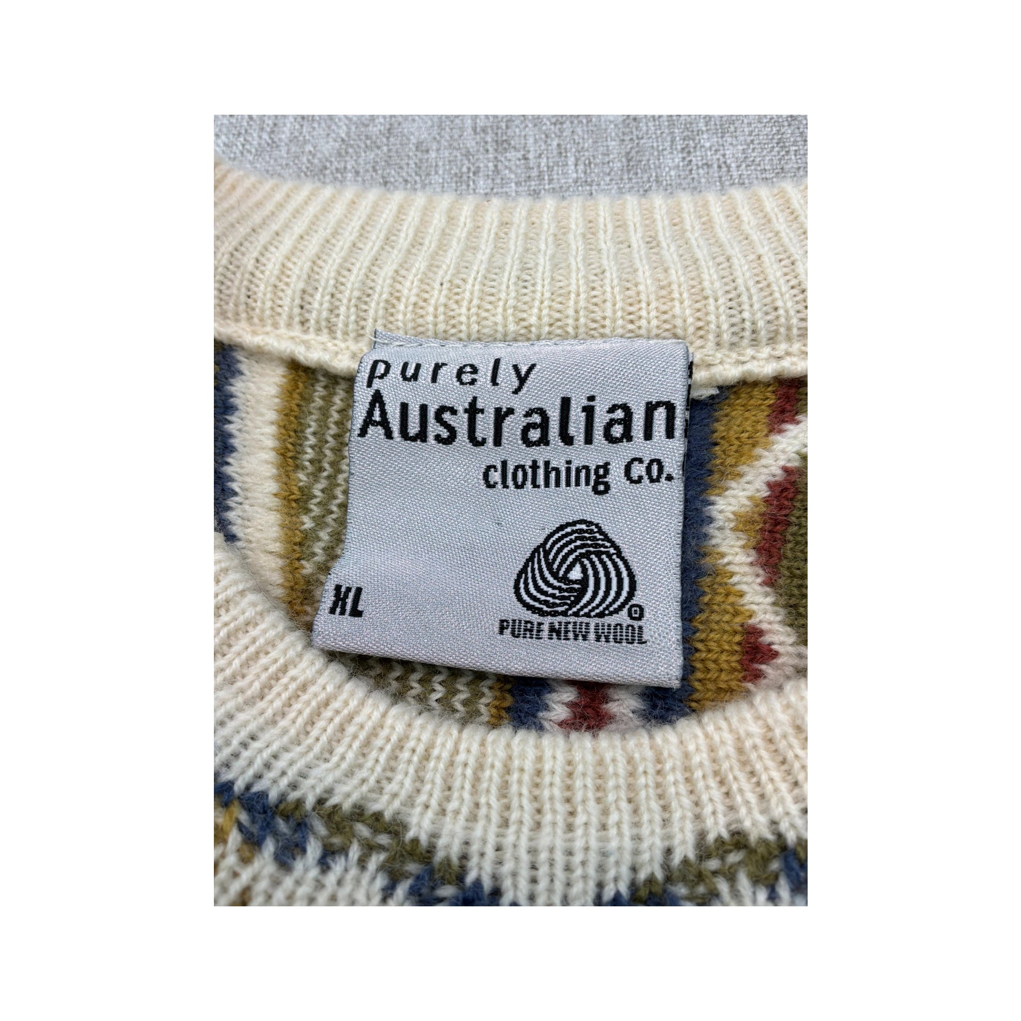 Purely Australian Clothing Co. Textured Geometric Knit Sweater
