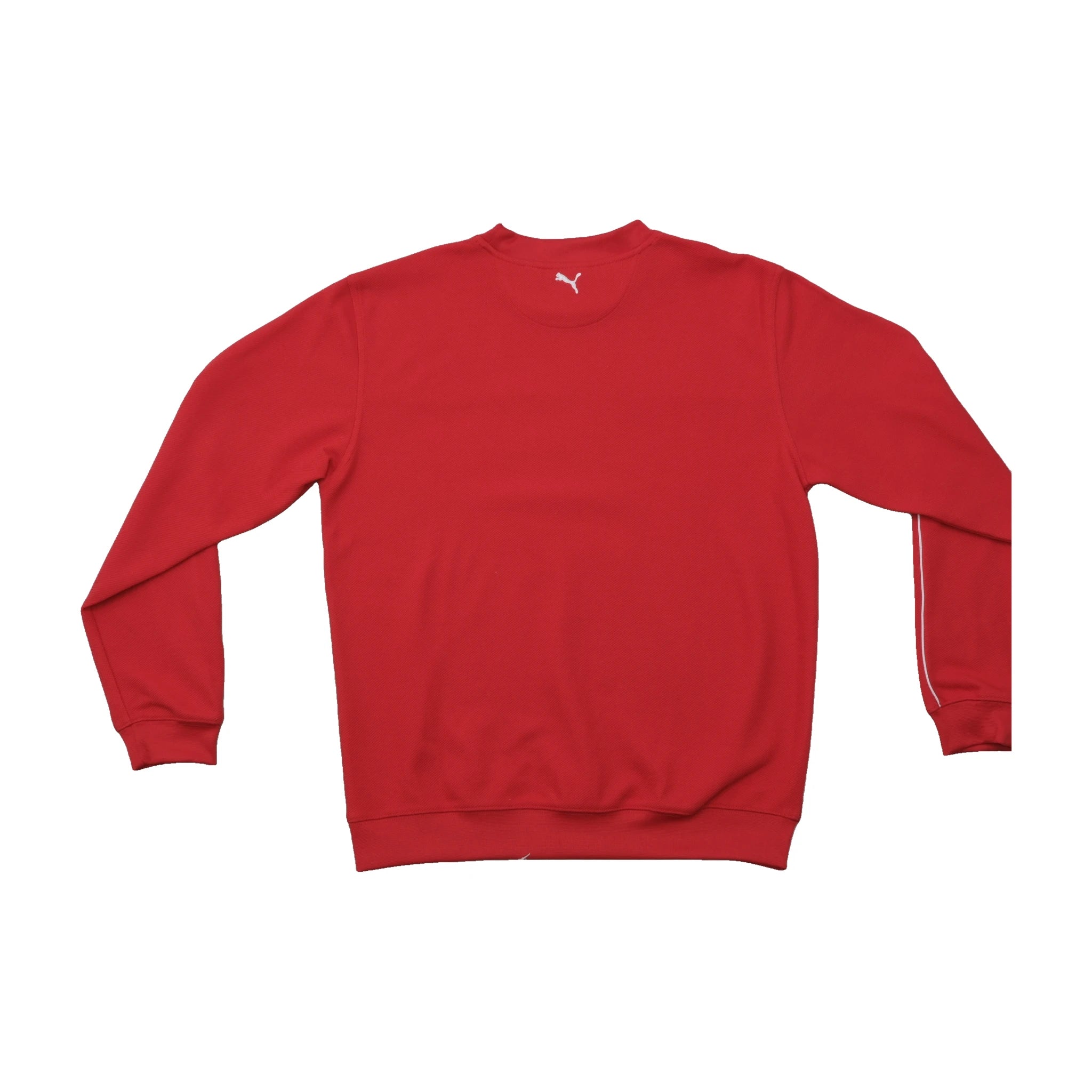 Puma Vintage Red Embroidered Logo Crewneck Sweater