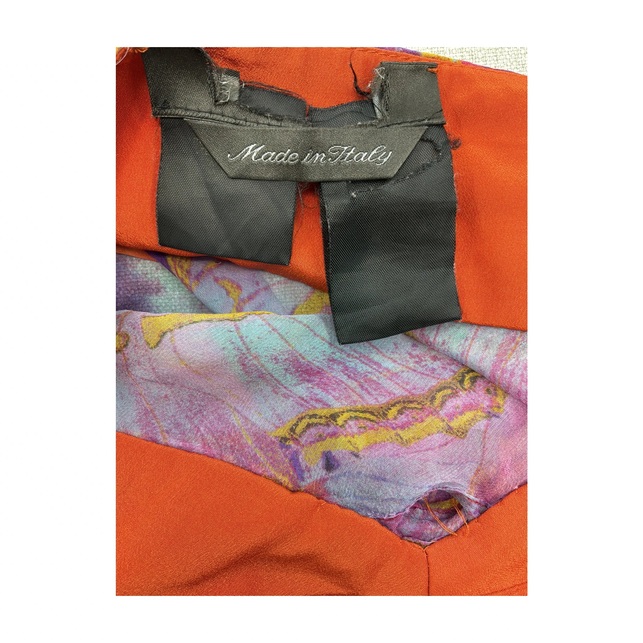 Butterfly Print Silk Chiffon Handkerchief Hem Tube Top