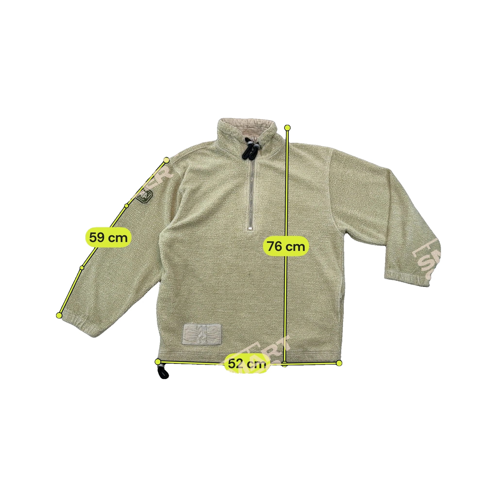 Fire Fly Vintage Embroidered Quarter Zip Fleece