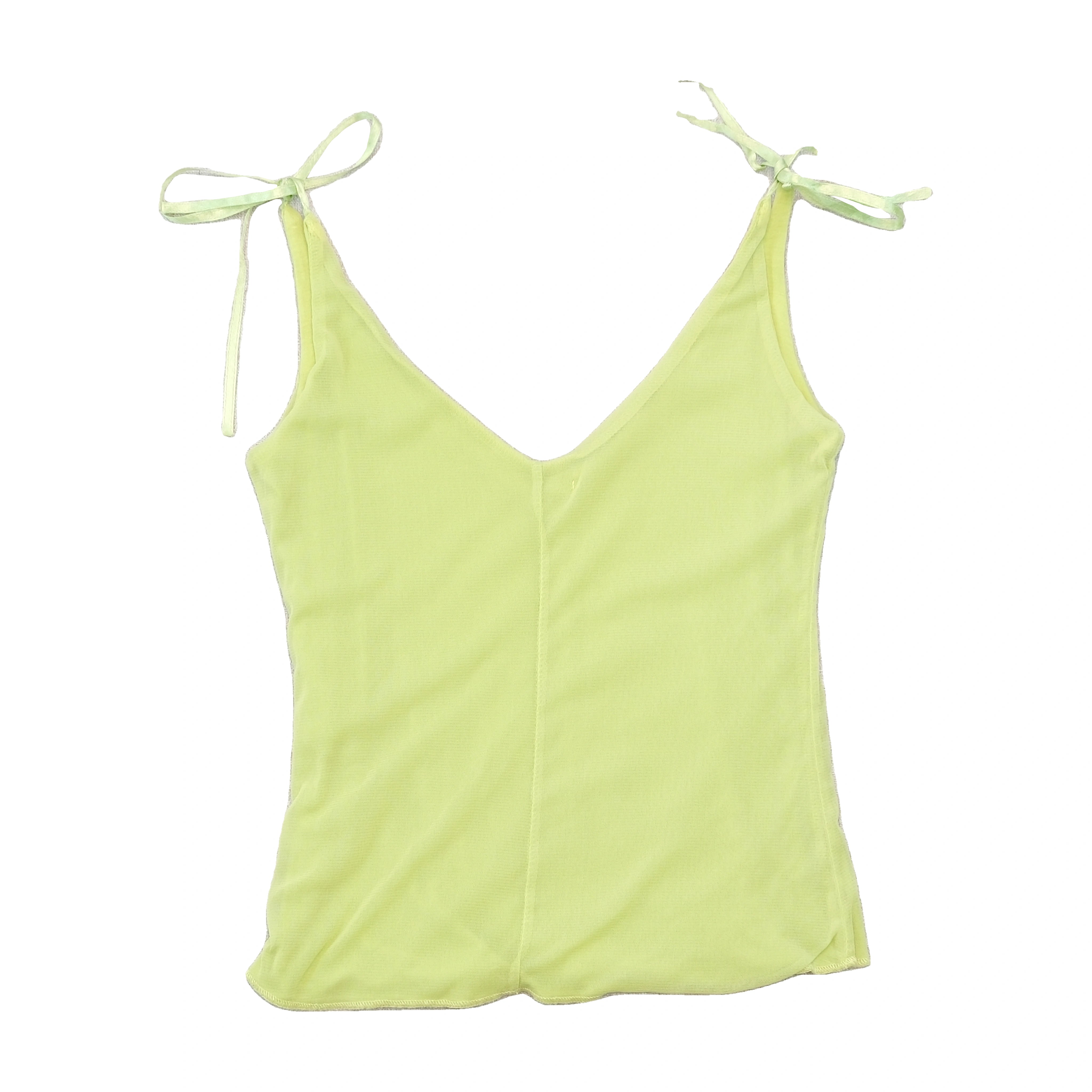 Mezzo Neon Tie Strap Tank Top (Smartsizer)