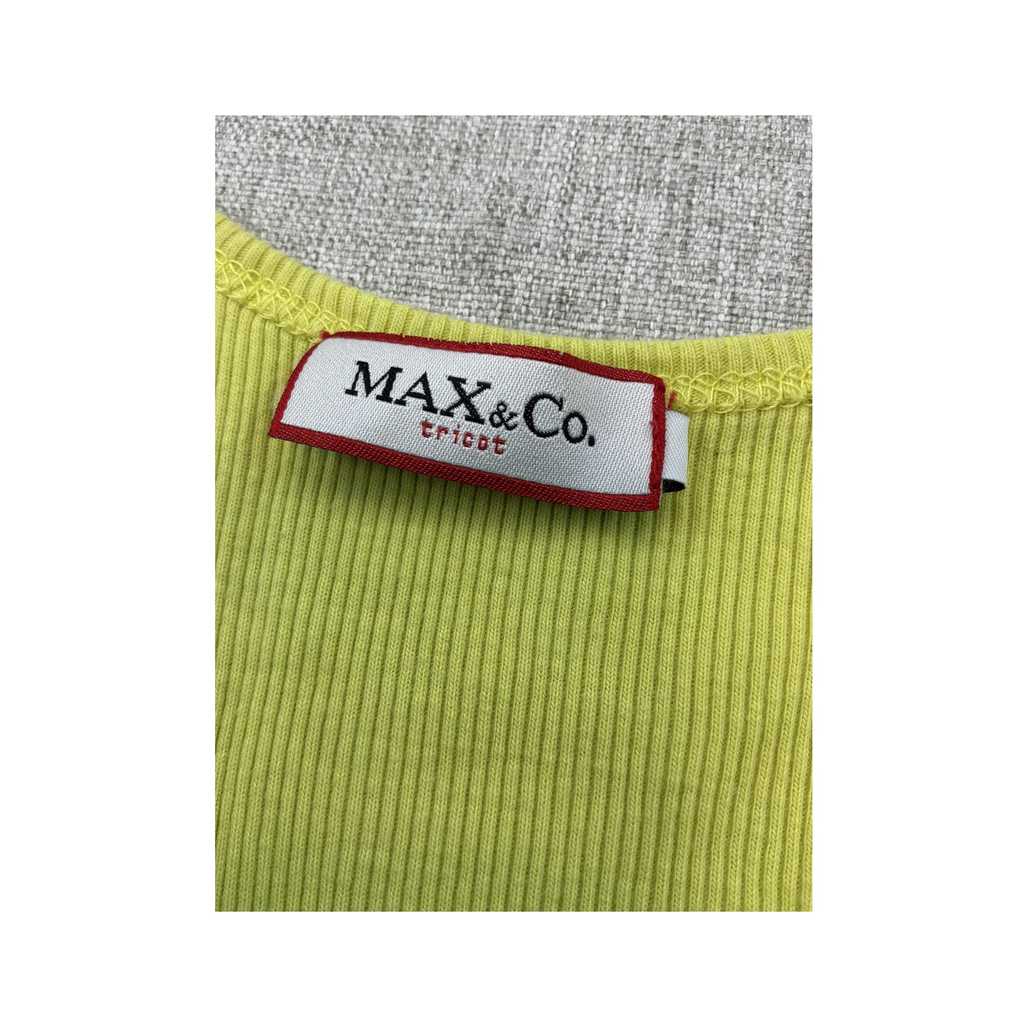 MAX&Co. Lime Green/Yellow Sequin Tank Top