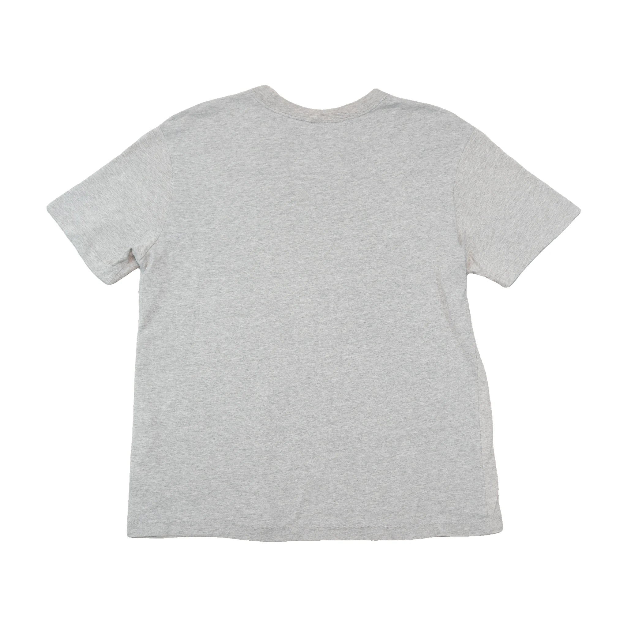 Nike Heather Gray Embroidered Swoosh Cotton T-Shirt