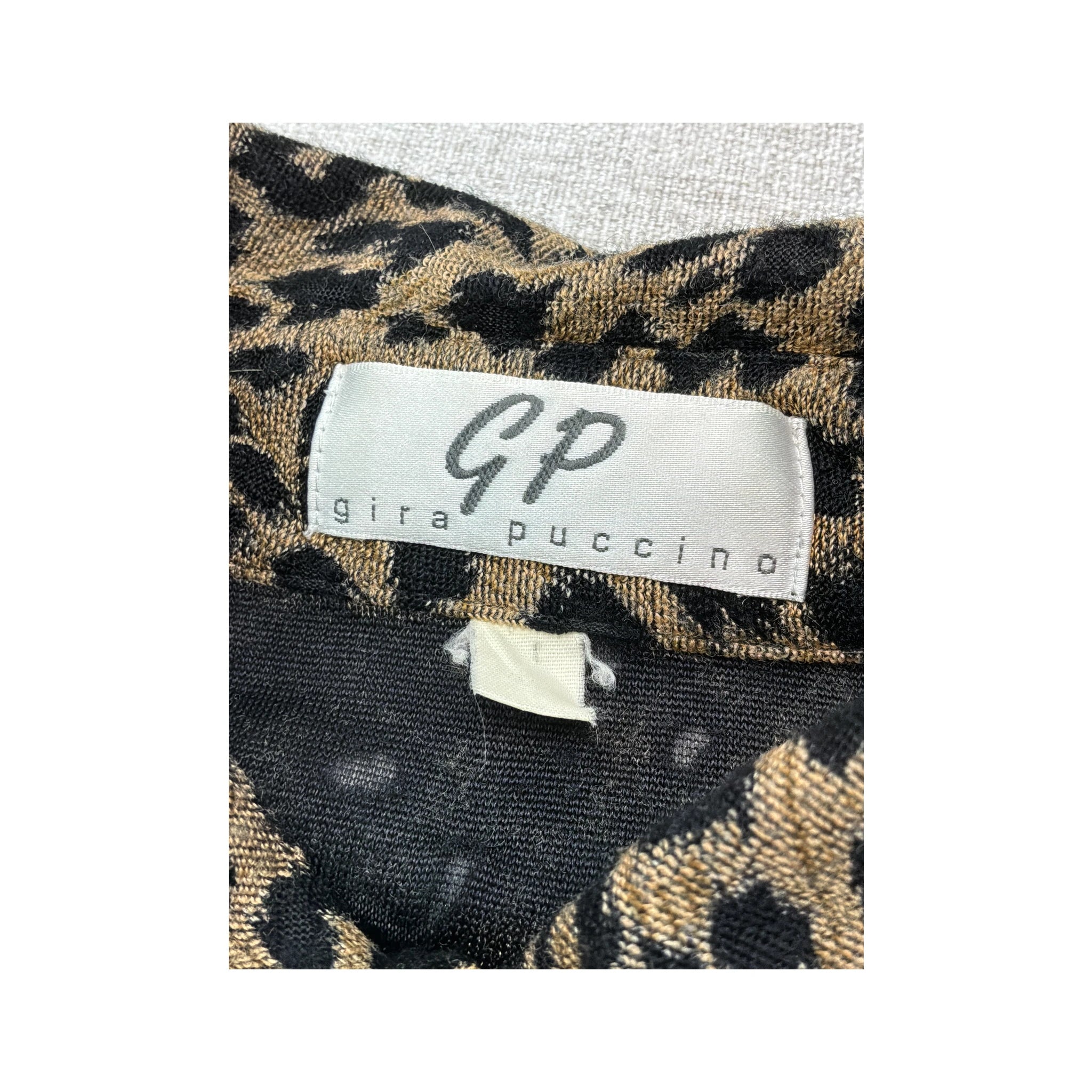 Blusa G.P. by Puccino em Mistura de Viscose com estampado de Leopardo
