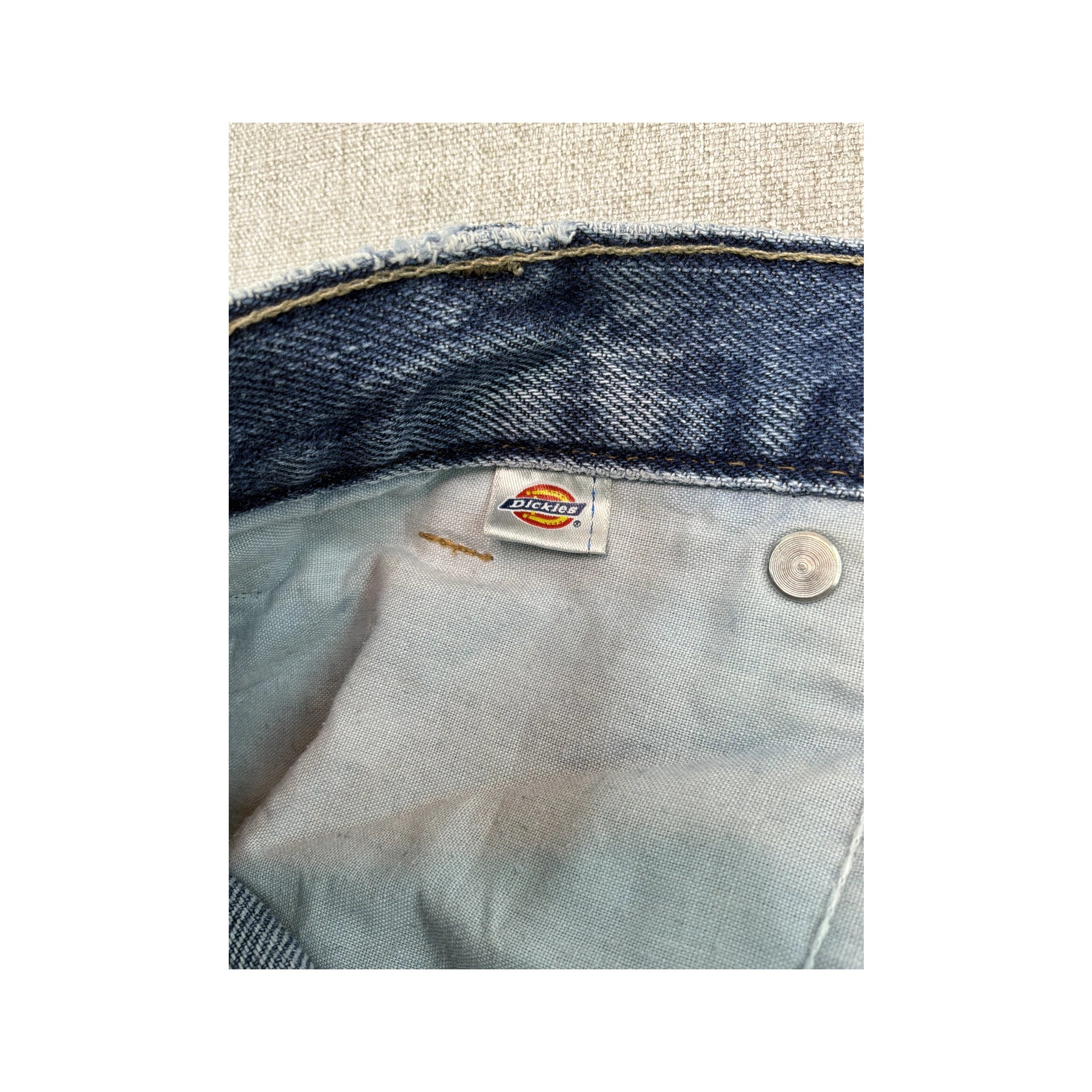 Calças de ganga de carpinteiro Dickies vintage em ganga