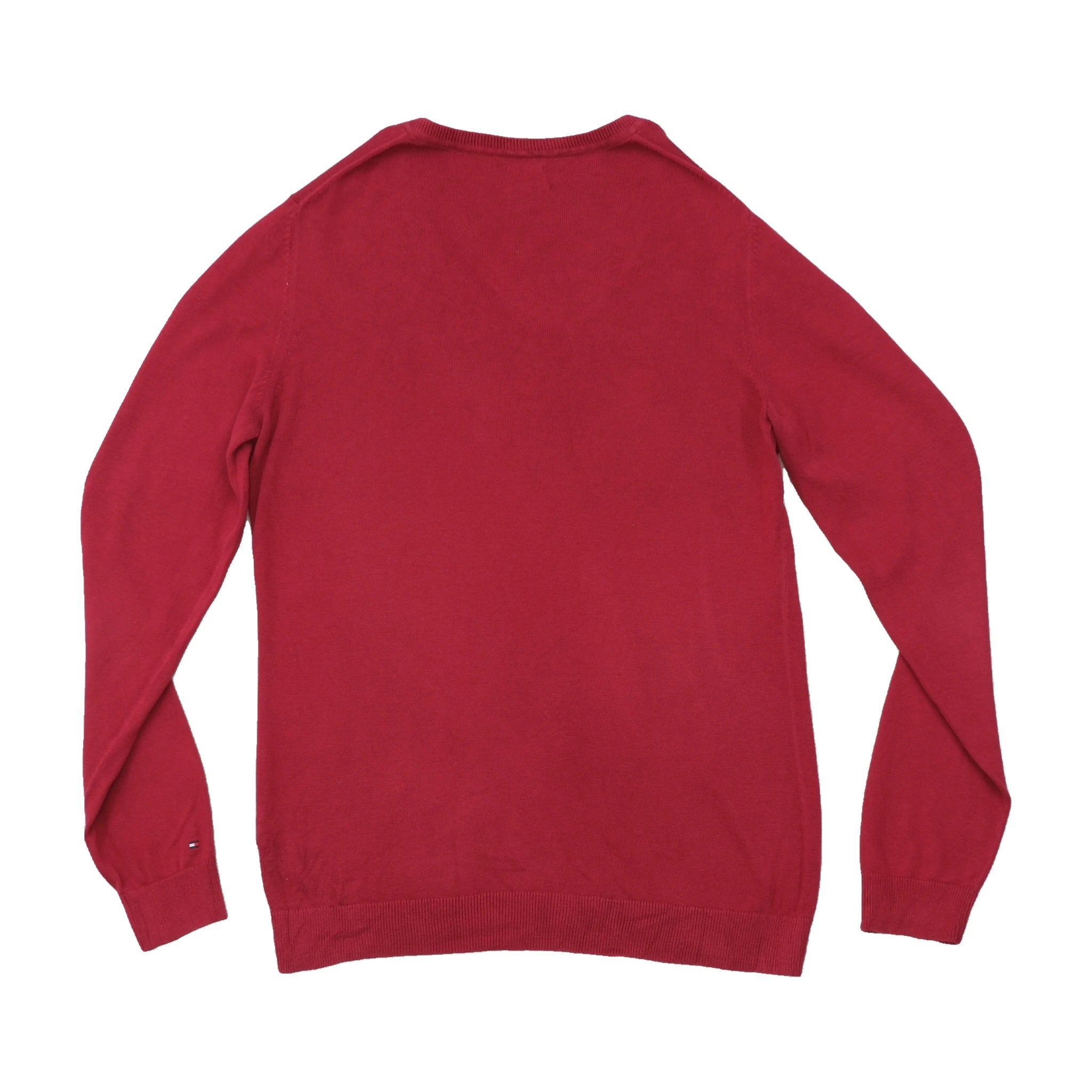 Tommy Hilfiger Pima Cotton Argyle V-Neck Sweater