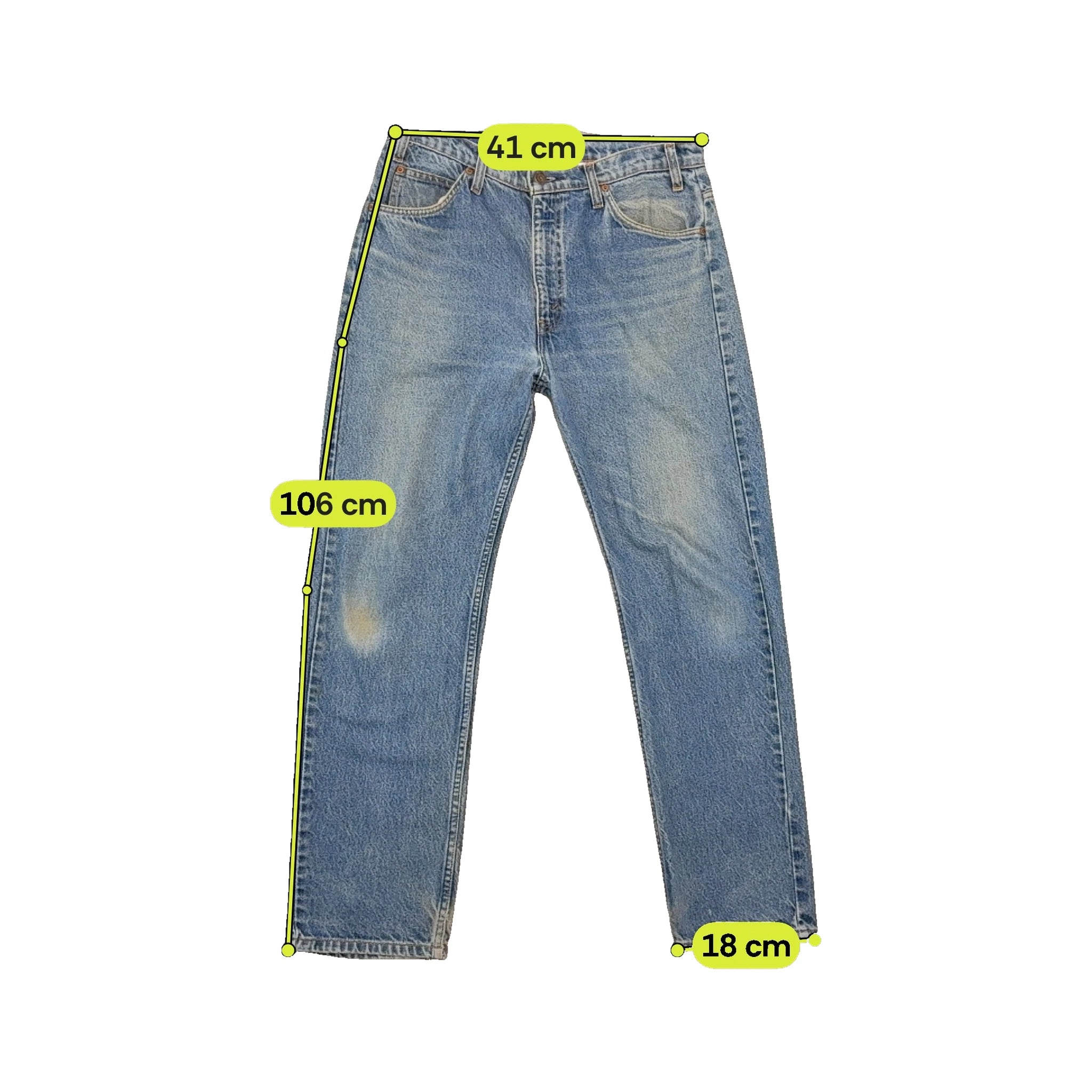 Levi's 505 Light Wash Cotton Jeans