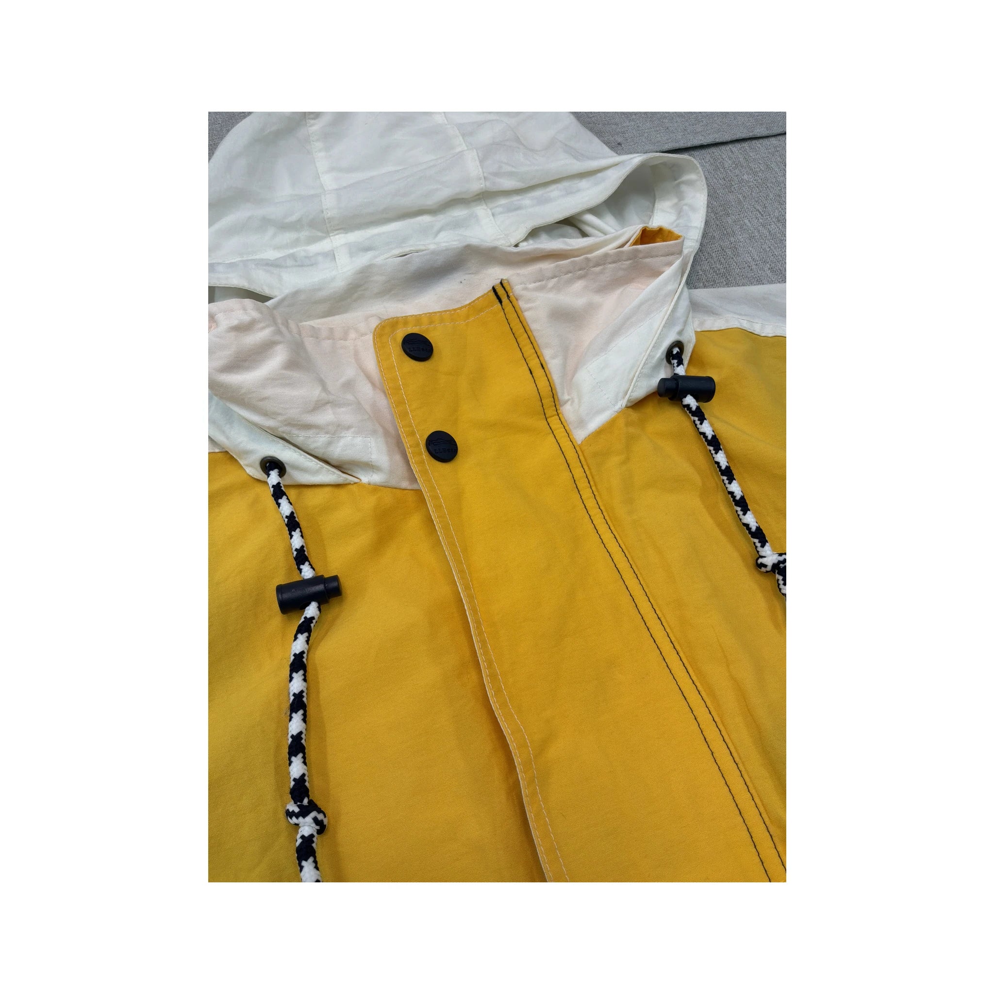 L.L.Bean Colorblock Hooded Sailing Jacket