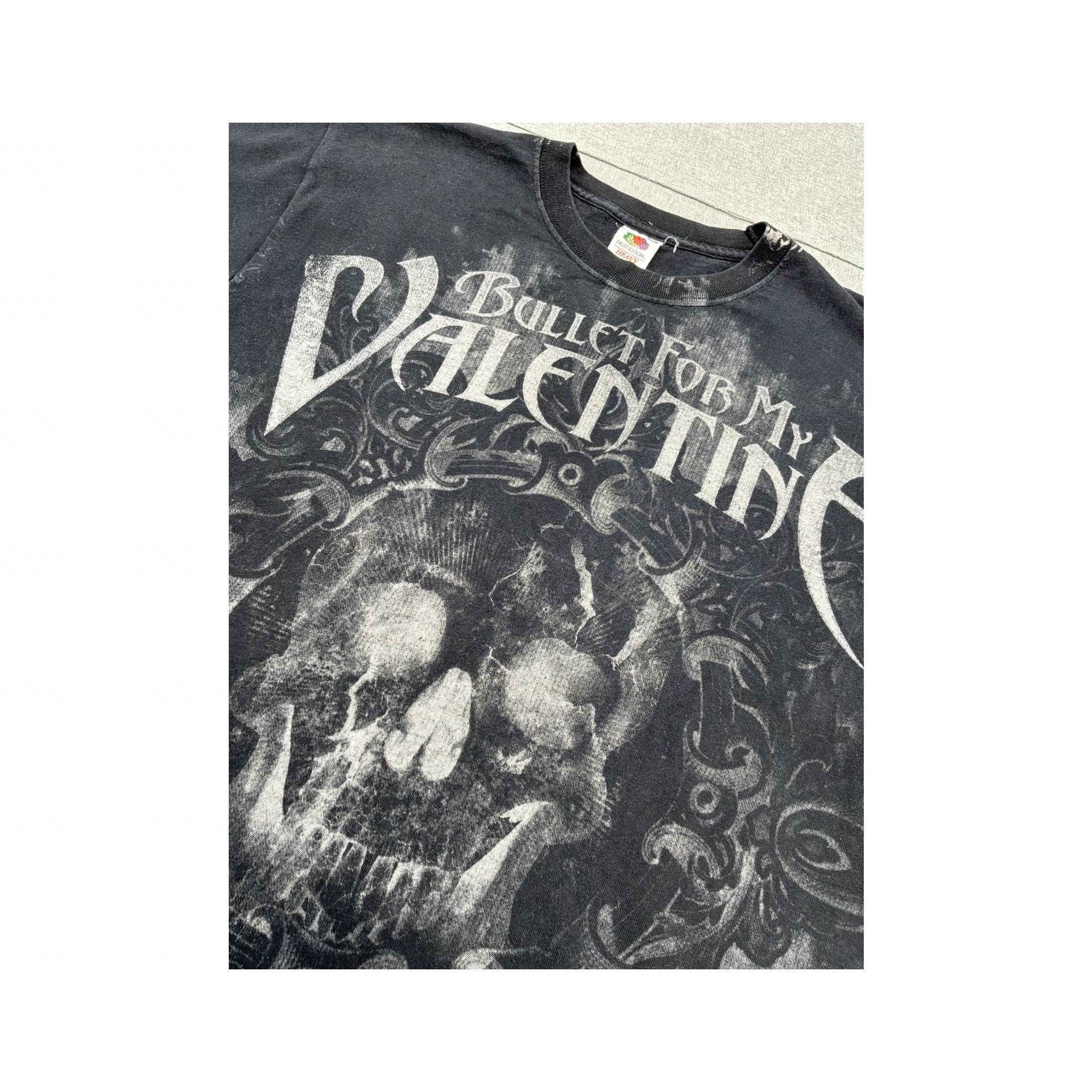 Camisa Bullet For My Valentine em algodão com estampado de Caveira